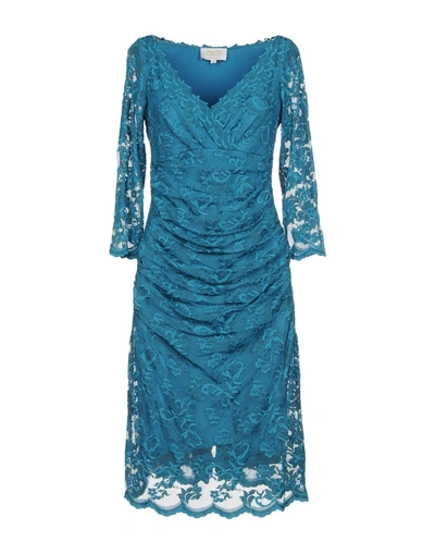 Shop Olvi's Knee-length Dress In Turquoise