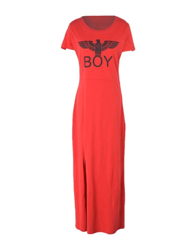 Shop Boy London Long Dress In Red