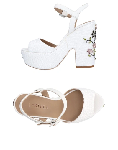 Shop Le Silla Sandals In White