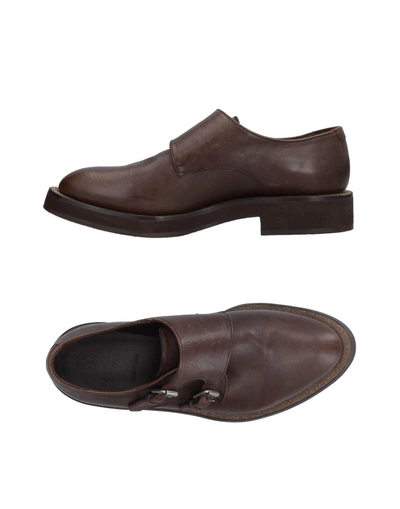 Shop Brunello Cucinelli Loafers In Dark Brown