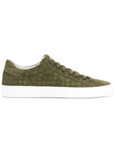 Shop Hide & Jack Crocodile Embossed Essence Sneakers