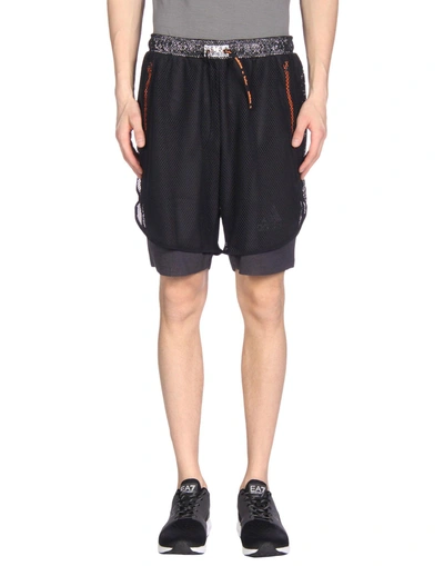 Shop Adidas By Kolor Shorts & Bermuda Shorts In Black