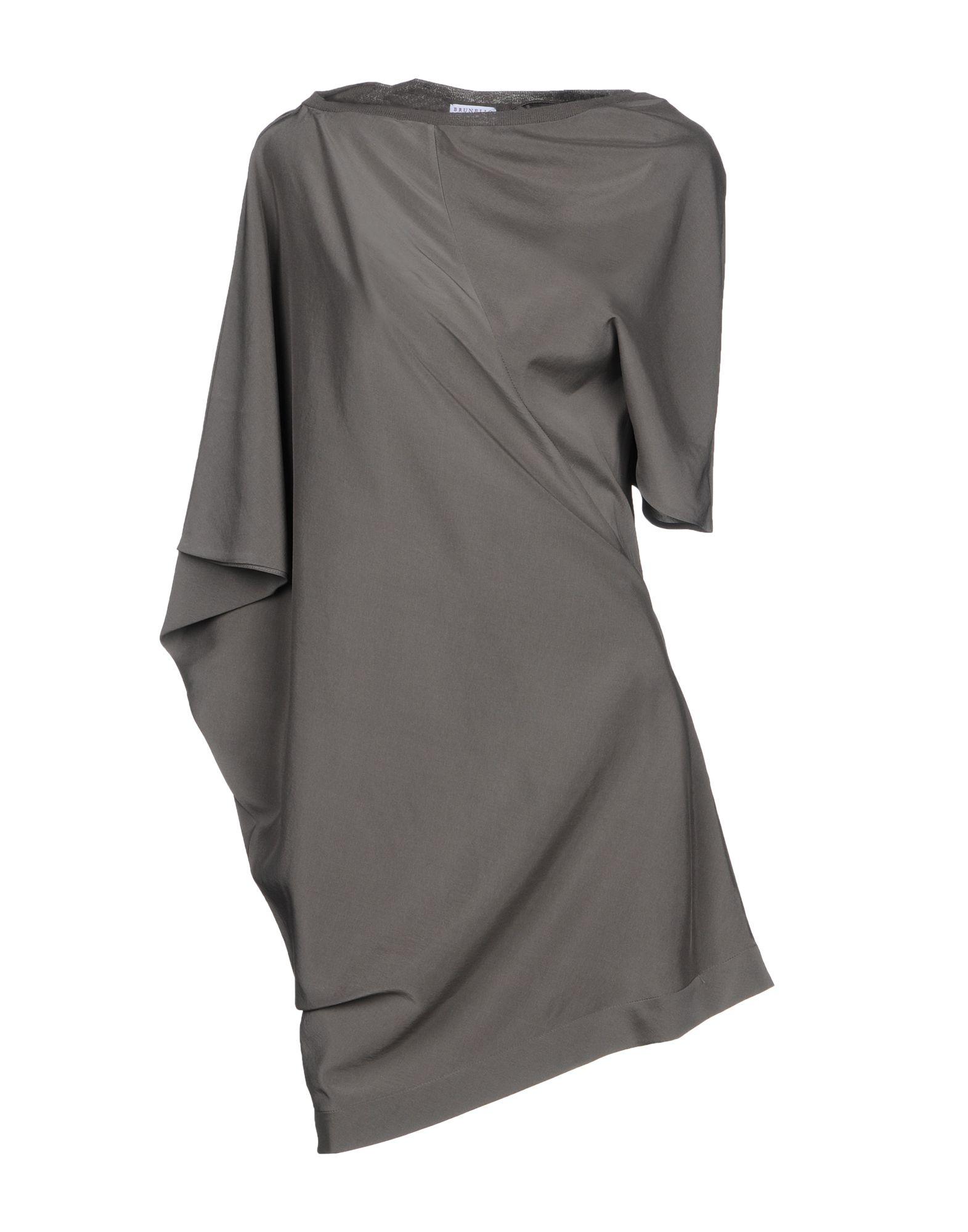 Brunello Cucinelli Blouses In Grey | ModeSens