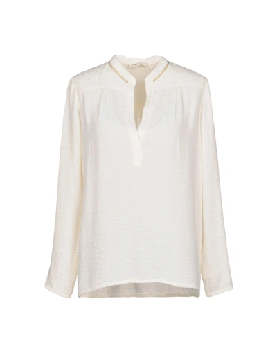 Shop Maje Blouses In Ivory
