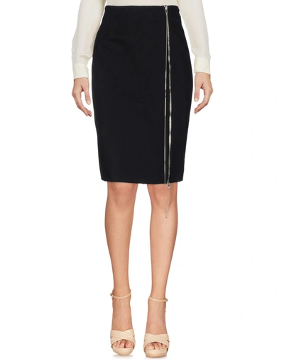 Shop Jean Paul Gaultier Knee Length Skirt In Black