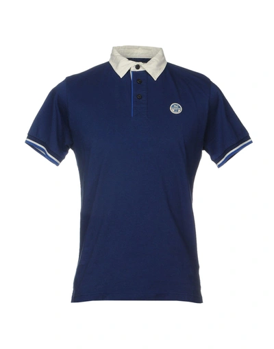 Shop North Sails Polo Shirts In Blue