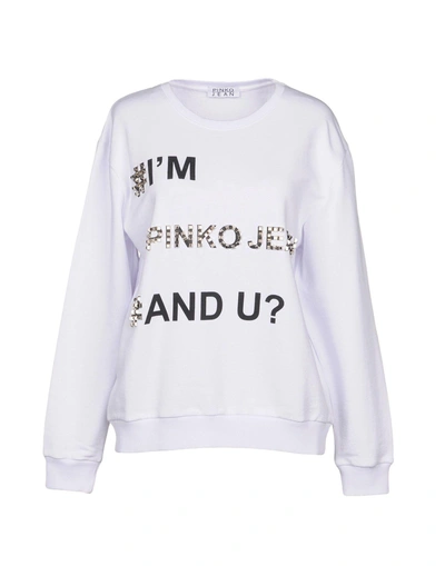 Shop Pinko Sweatshirt In White