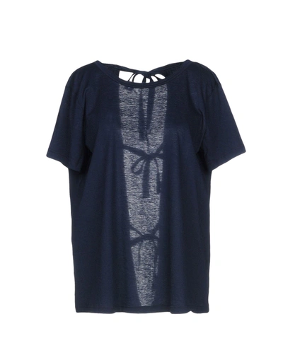 Shop Helmut Lang T-shirt In Dark Blue