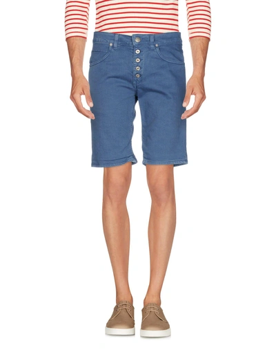 Shop Dondup Denim Shorts In Slate Blue