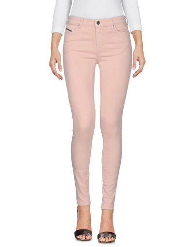 Shop Diesel Black Gold Denim Pants In Pink