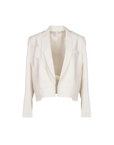 Shop Helmut Lang Sartorial Jacket In Ivory