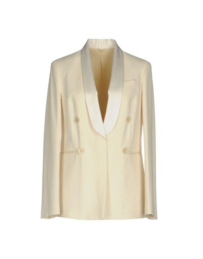 Shop Brunello Cucinelli Suit Jackets In Ivory