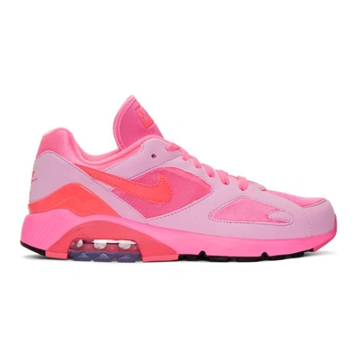 Shop Comme Des Garçons Homme Deux Comme Des Garcons Homme Plus Pink Nike Edition Air Max 180 Sneakers In 2pink/pi