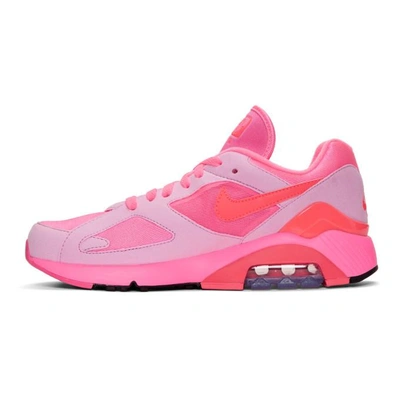 Shop Comme Des Garçons Homme Deux Comme Des Garcons Homme Plus Pink Nike Edition Air Max 180 Sneakers In 2pink/pi