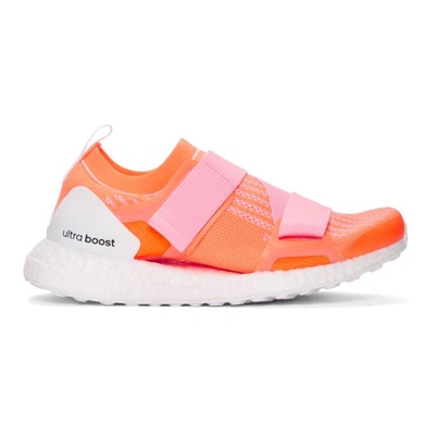 Shop Adidas By Stella Mccartney Pink And Orange Ultraboost X Sneakers In Pink/orange