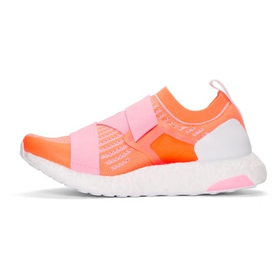 Shop Adidas By Stella Mccartney Pink And Orange Ultraboost X Sneakers In Pink/orange