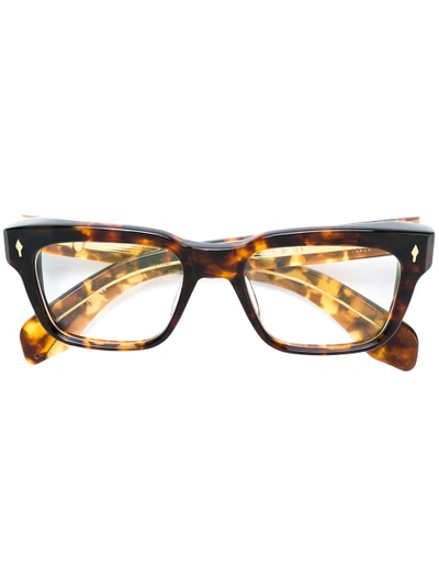 Shop Jacques Marie Mage Molino Glasses - Brown
