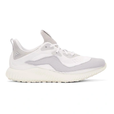 Shop Adidas By Kolor Adidas X Kolor White Alphabounce Sneakers In Wht Gry Wht