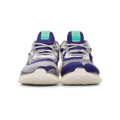 Shop Adidas By Kolor Purple & Grey Alphabounce Sneakers