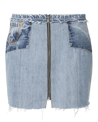 Shop Re/done Core Denim Mini Skirt Denim