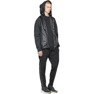 Shop Adidas By Kolor Adidas X Kolor Black Fabric Mix Jacket