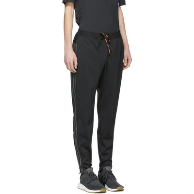 Shop Adidas By Kolor Black Drawstring Track Trousers
