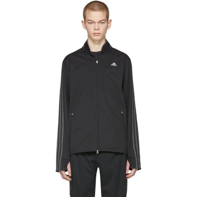 Shop Adidas By Kolor Black Chest Logo Track Jacket