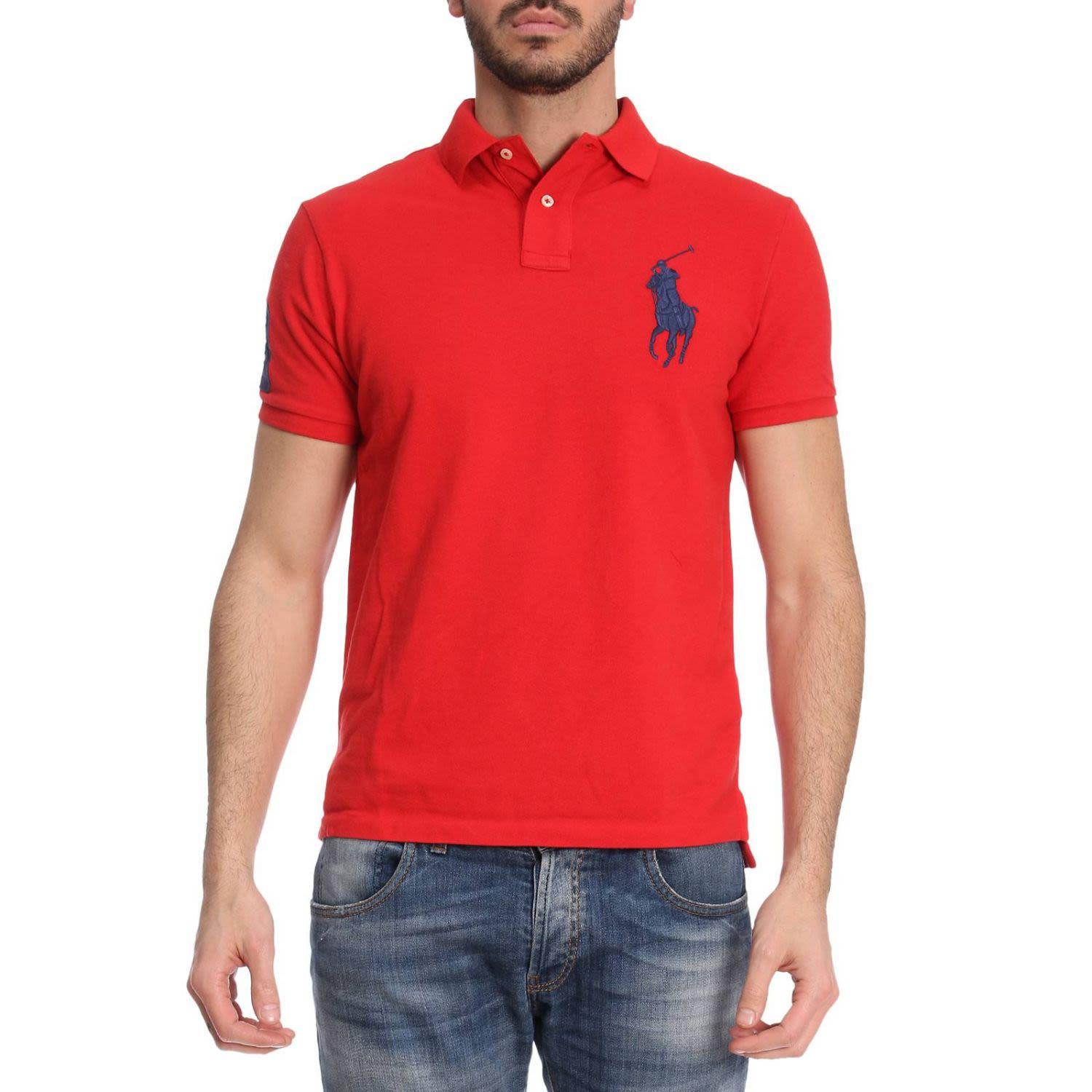 Polo Ralph Lauren Embroidered Big Pony Polo Shirt In Red | ModeSens