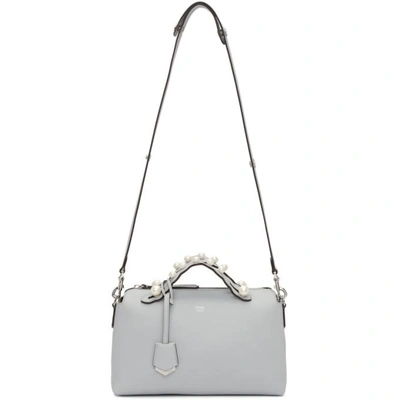 Shop Fendi Grey Medium Pearl 'by The Way' Bag