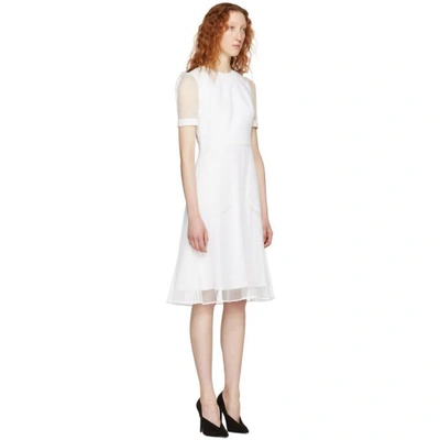 Shop Givenchy White Layered Tulle Dress In 100 White