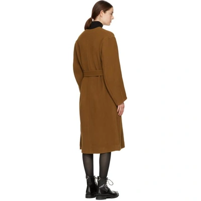 Shop Studio Nicholson Brown Maselli Robe Coat