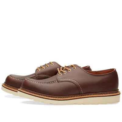 Shop Red Wing 8109 Heritage Work Classic Oxford In Brown
