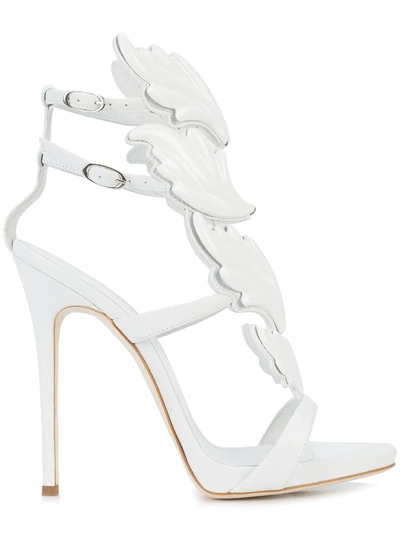 Shop Giuseppe Zanotti Wing Detail Stiletto Sandals