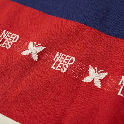 Shop Needles Jacquard Branded Tee In Red