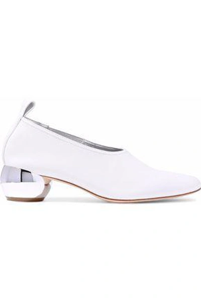 Shop Opening Ceremony Woman Textured-leather Pumps White