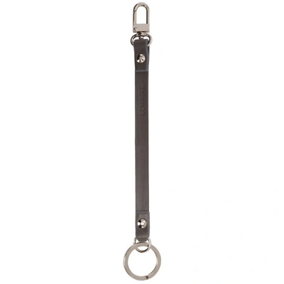 Shop Lemaire Grey Long Strap Keychain In 958.grey