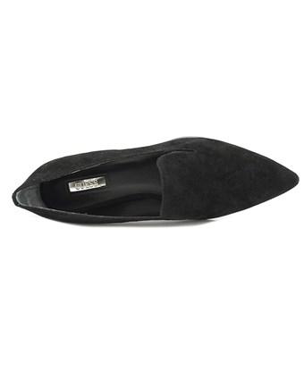 black pointed loafers womens