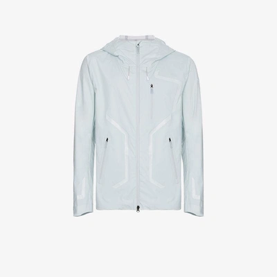 Shop Descente Allterrain White Streamline Active Shell Jacket In Blue