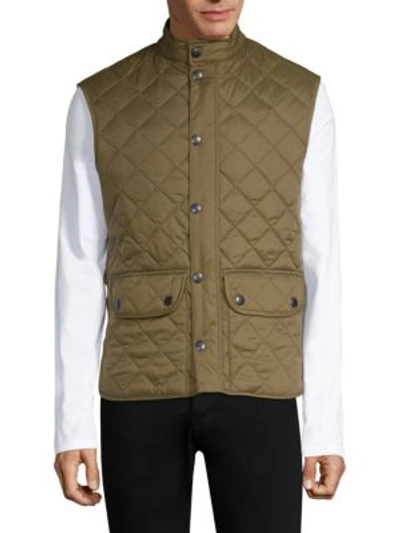 Shop Barbour Lowerdale Quilted Vest In Clay