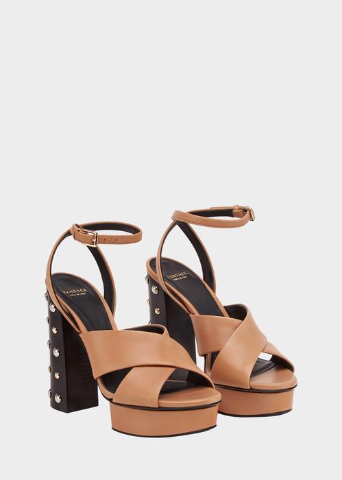 versace studded heels