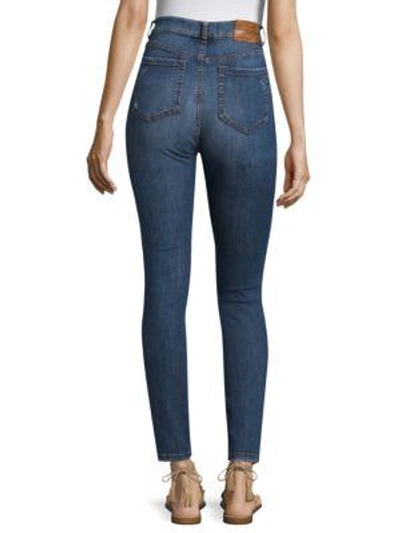 Shop Weekend Max Mara High-waist Jeans In Midnight Blue
