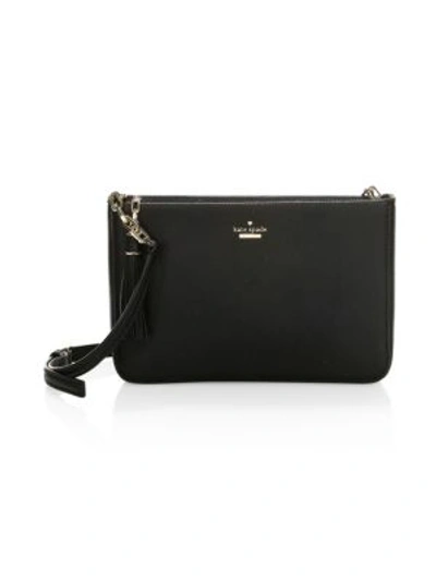 Shop Kate Spade Kingston Drive Alessa Leather Shoulder Bag In Black