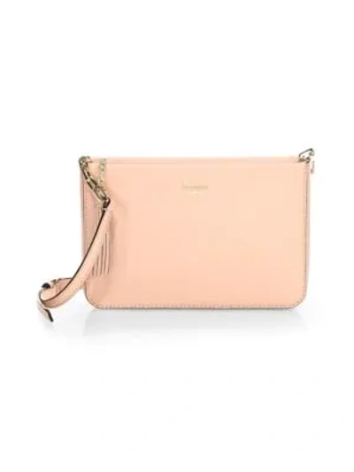 Shop Kate Spade Kingston Drive Alessa Leather Shoulder Bag In Warm Vellum