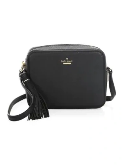 Shop Kate Spade Kingston Drive Arla Leather Shoulder Bag In Black