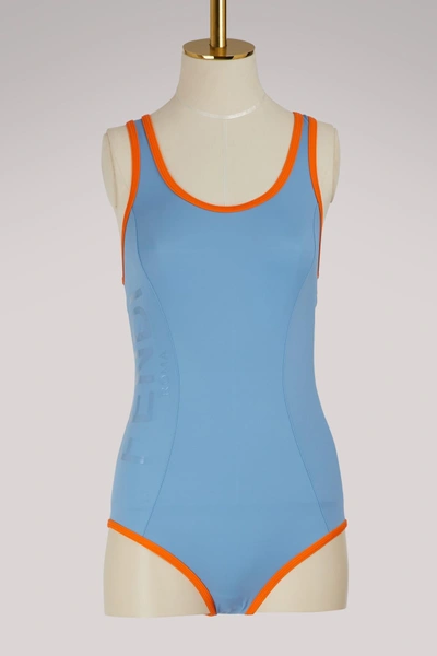 Shop Fendi One-piece Swimsuit In F1115