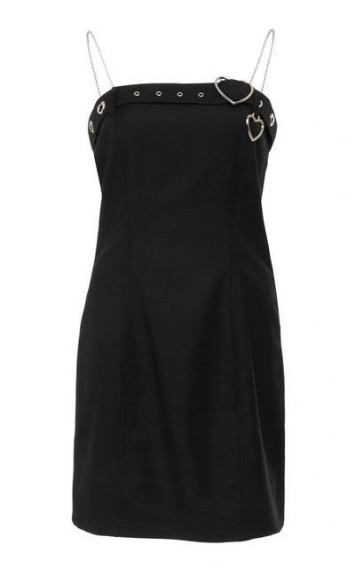 Shop Adam Selman Belt Mini Dress In Black