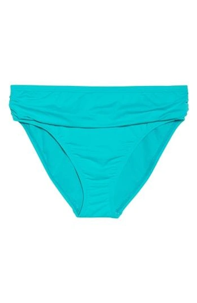 Shop Tommy Bahama 'pearl' High Waist Bikini Bottoms In Ming Jade