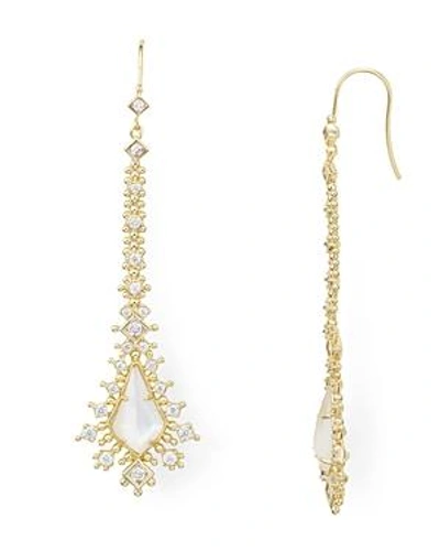 Kendra Scott Reimer Mother Of Pearl Drop Earrings In Gold ModeSens