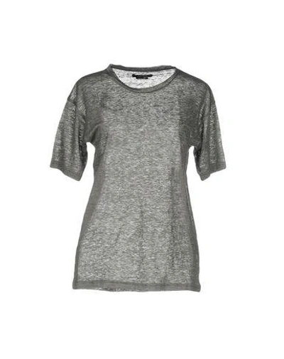 Shop Isabel Marant Basic Top In Grey
