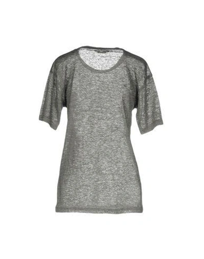 Shop Isabel Marant Basic Top In Grey